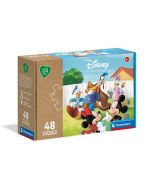 Clementoni - Play For Future Disney Mickey Classic 3 Puzzle Da 48 pezzi