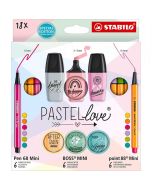 STABILO - Set mini world pastel love 18 pezzi