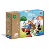 Clementoni - Play For Future Disney Mickey Classic 3 Puzzle Da 48 pezzi
