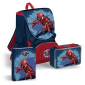 Spiderman -  School Pack Zaino Estensibile + Astuccio 3Zip + Diario - CR229030PK il Kreativo