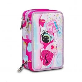 Astuccio tre scomparti bambina top