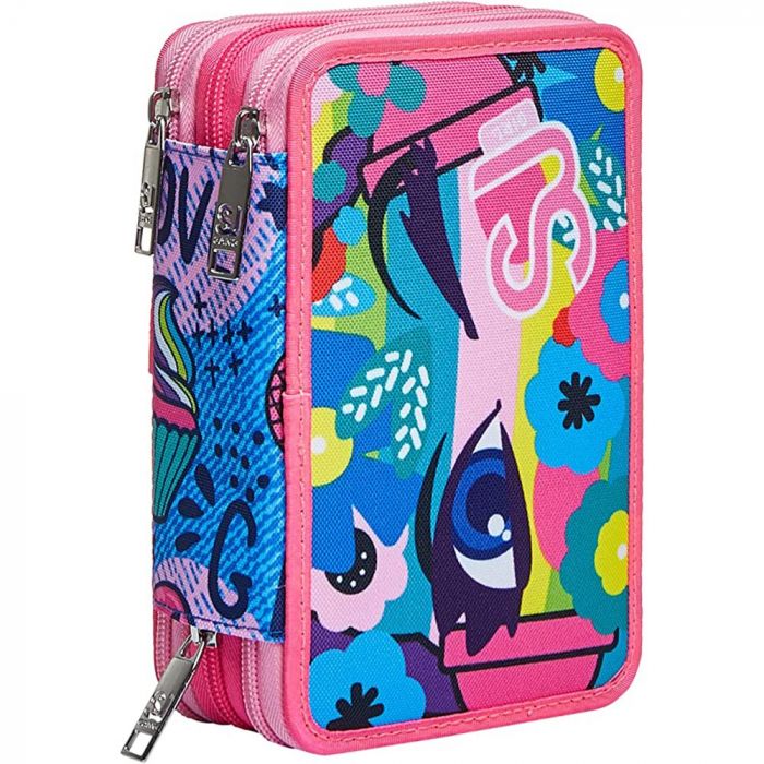 il Kreativo Astuccio Accessoriato 3 Zip SJ Gang Occhiolino Seven 2022 3C2012135 001