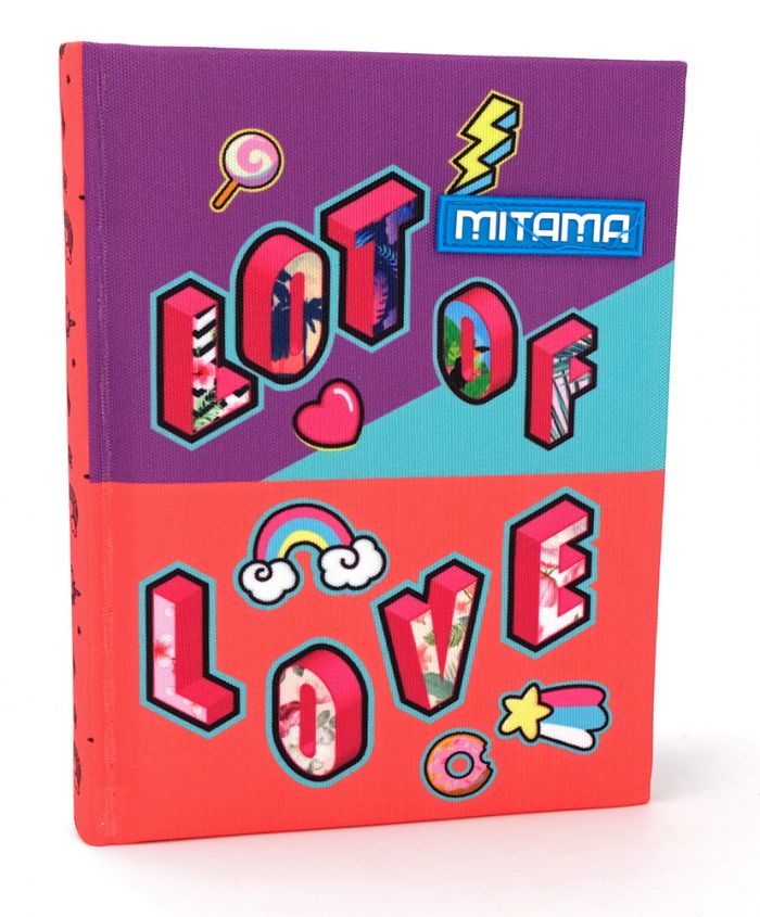www1.ilkreativo Mitama Diario Mitama Junior Grande 15x20 cm 10 Mesi Adesivi Lot Of Love