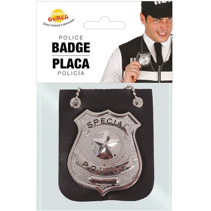 Distintivo Polizia Con Collana