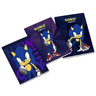 Sonic Prime - Quaderno Maxi A4 - 96 pag. - 100 gr. - Rig. 10 mm. - Scuola 2025-2026