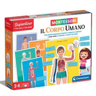 Montessori Il Corpo Umano Clementoni CLE16373 il Kreativo