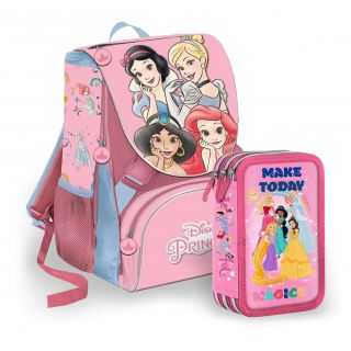 School Pack Principesse Disney - Zaino + Astuccio