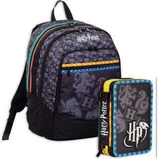 Harry Potter - School Pack zaino + astuccio 3 zip